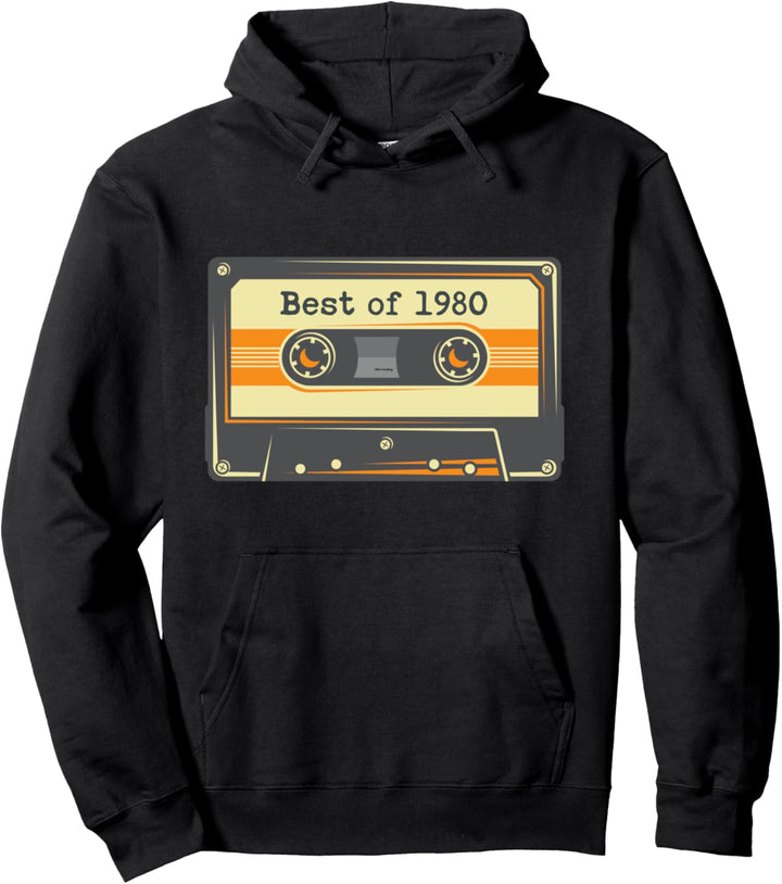 Vintage Best Of 1980 40 Jahre alte Geburtstagskassette Pullover Hoodie