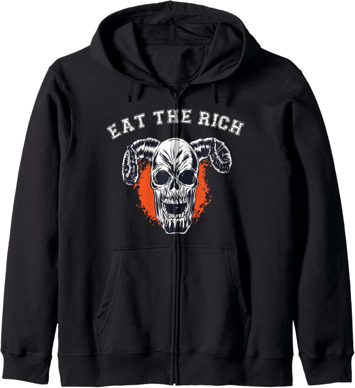 Eat Rich Food Classic Skull Satan Kapuzenjacke
