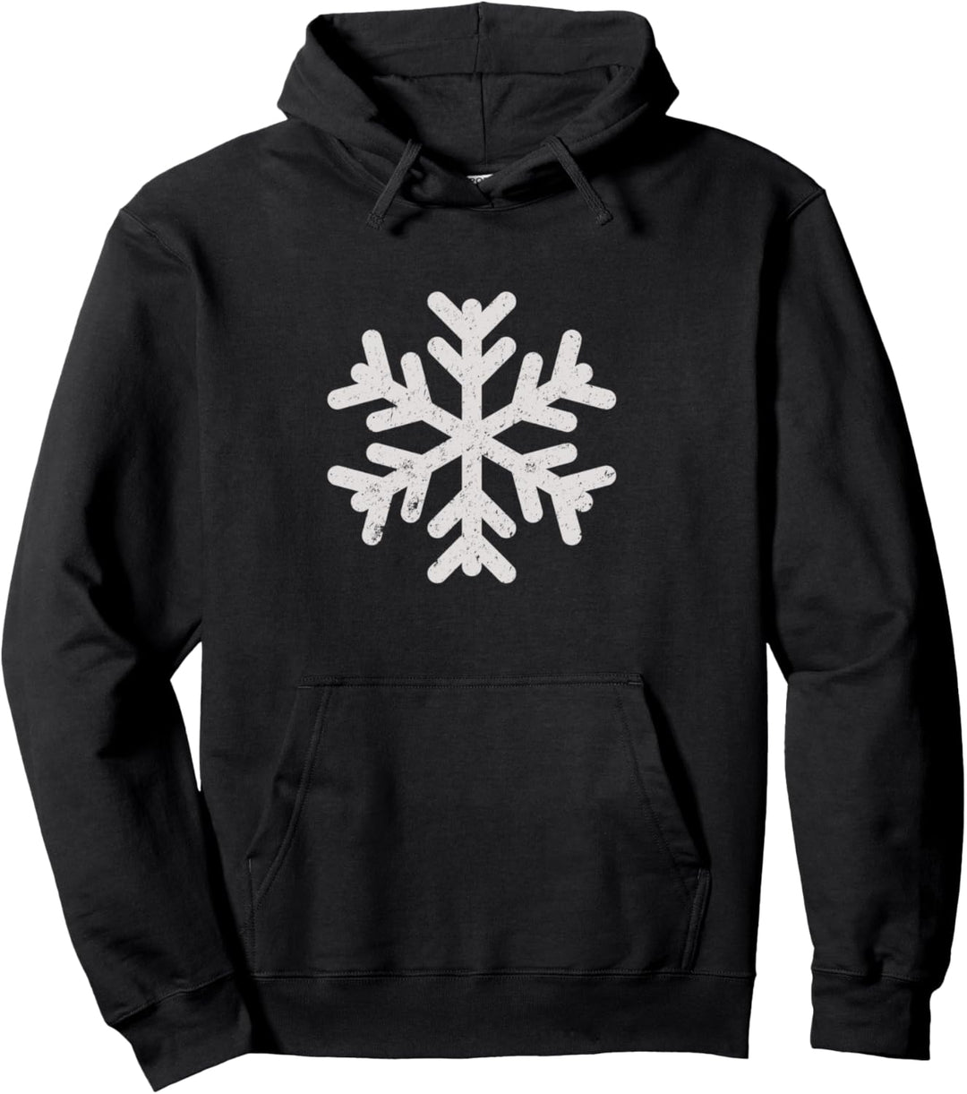 Weisse Schneeflocke Weihnachten Geschenk Damen Herren Pullover Hoodie