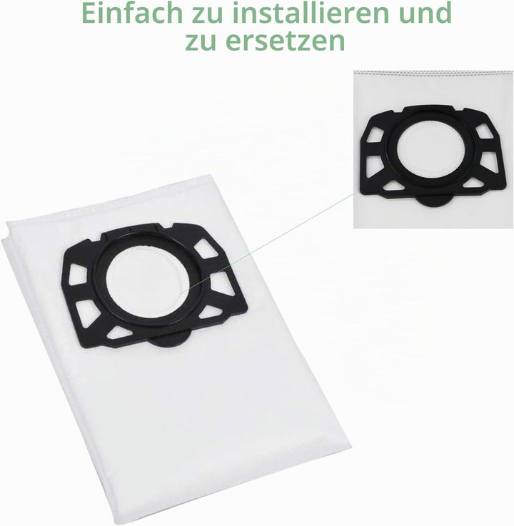 Filter Staubbeutel Zubehör für Kärcher WD2 Plus WD3 WD3P WD 3 Battery WD 3 Premium MV3 Staubsauger K