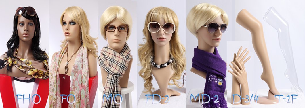 NEU Dekokopf Perückenkopf Schaufensterpuppe Mannequin weiblich FO frisierkopf