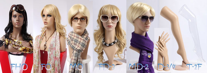 NEU Dekokopf Perückenkopf Schaufensterpuppe Mannequin weiblich FO frisierkopf