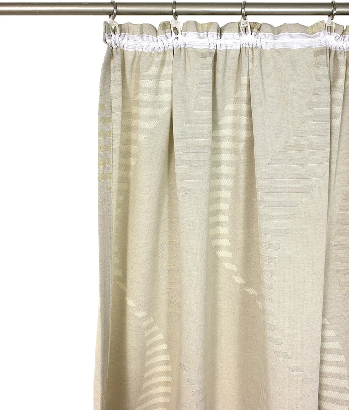 Wirth Fertigschal Lupara mit Kräuselband, Polyester, Beige, 245 x 132 cm Beige 245 x 132 cm, Beige 2