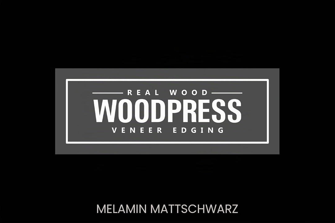 WoodPress® 15mm Mattschwarz Melamin Kantenumleimer mit Schmelzkleber – 50m Industrielle Rolle – Einf