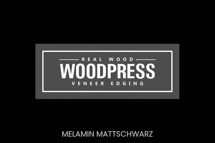 WoodPress® 15mm Mattschwarz Melamin Kantenumleimer mit Schmelzkleber – 50m Industrielle Rolle – Einf