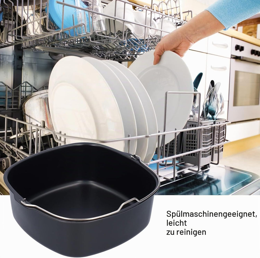 Air Fryer Back Kit, Heissluftfritteuse Zubehör Grill Master Accessory Kit, Antihaft Airfryer Zubehör