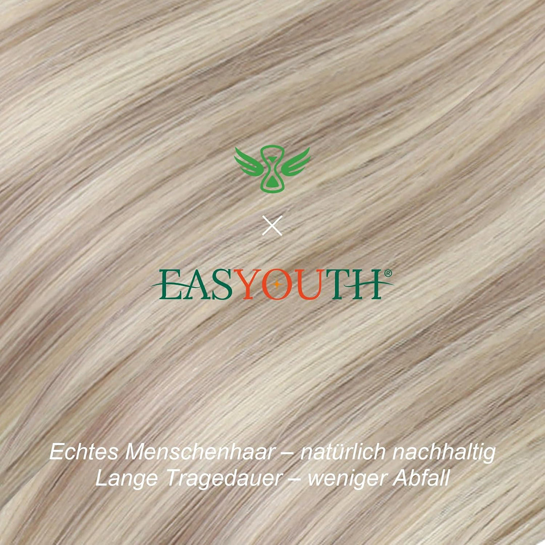 Easyouth Bonding Extensions Echthaar Blond Utip Extensions Echthaar Blond Bondings Echhtaar Extensio