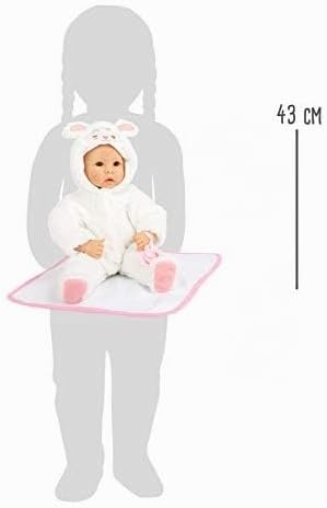 Small Foot 11498 Babypuppe Lämmchen mit weichem Körper, inkl. Kuscheldecke, Strampler und Schnuller,