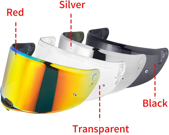 VCOROS Motorradhelm Visier,Motorrad Windschutz Helm Objektiv Visier,Helmvisier für FF811/VECTOR II/C