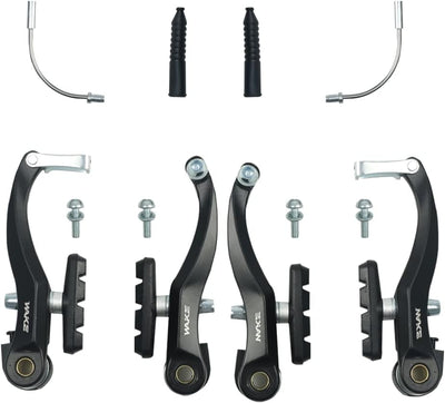 FOMTOR Fahrradbremsen Set V Brake Set, Fahrrad Bremsen Set, Fahrradbremsen mit Bremskabeln und Brems