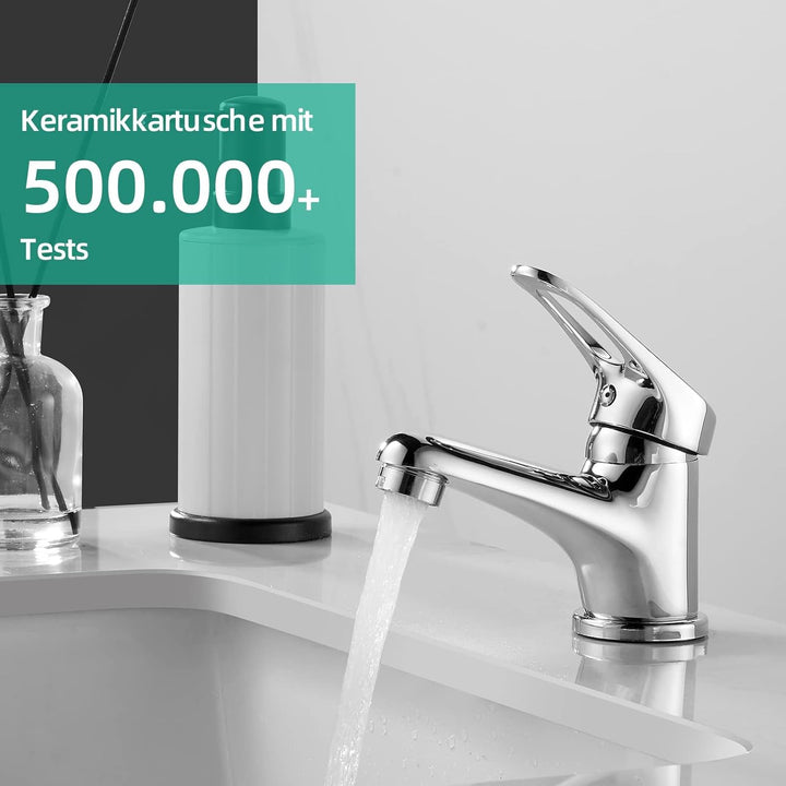 Cobbe Wasserhahn bad für Badezimmer, Waschtischarmatur Wassersparen, Waschbecken Armaturen für kalte