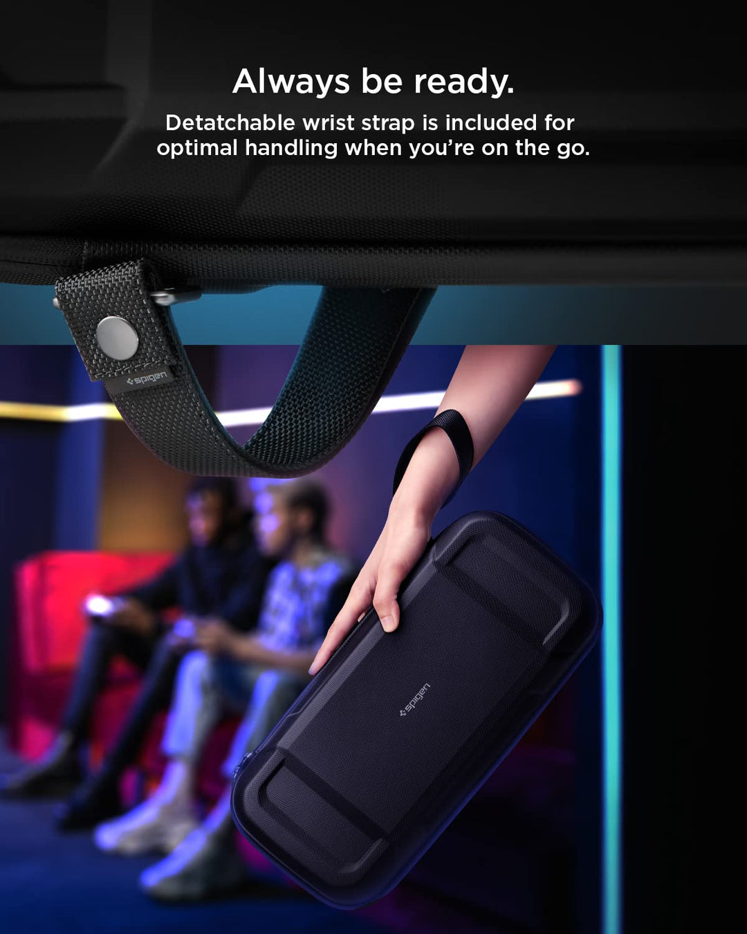 Spigen Rugged Armor Pro Tasche Hülle Kompatibel mit Steam Deck LCD (2022), Steam Deck OLED (2023) -