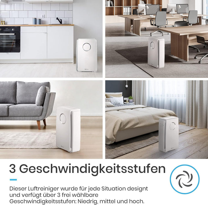 Luftreiniger von Pro Breeze mit True HEPA Luftfilter für Allergiker, Air Purifier für bis zu 40m², C