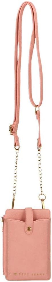 Pepe Jeans Diane Umhängetasche Handyhalter Pink 9,5x16,5 cm Kunstleder Rosa mobile Umhängetasche, Ro
