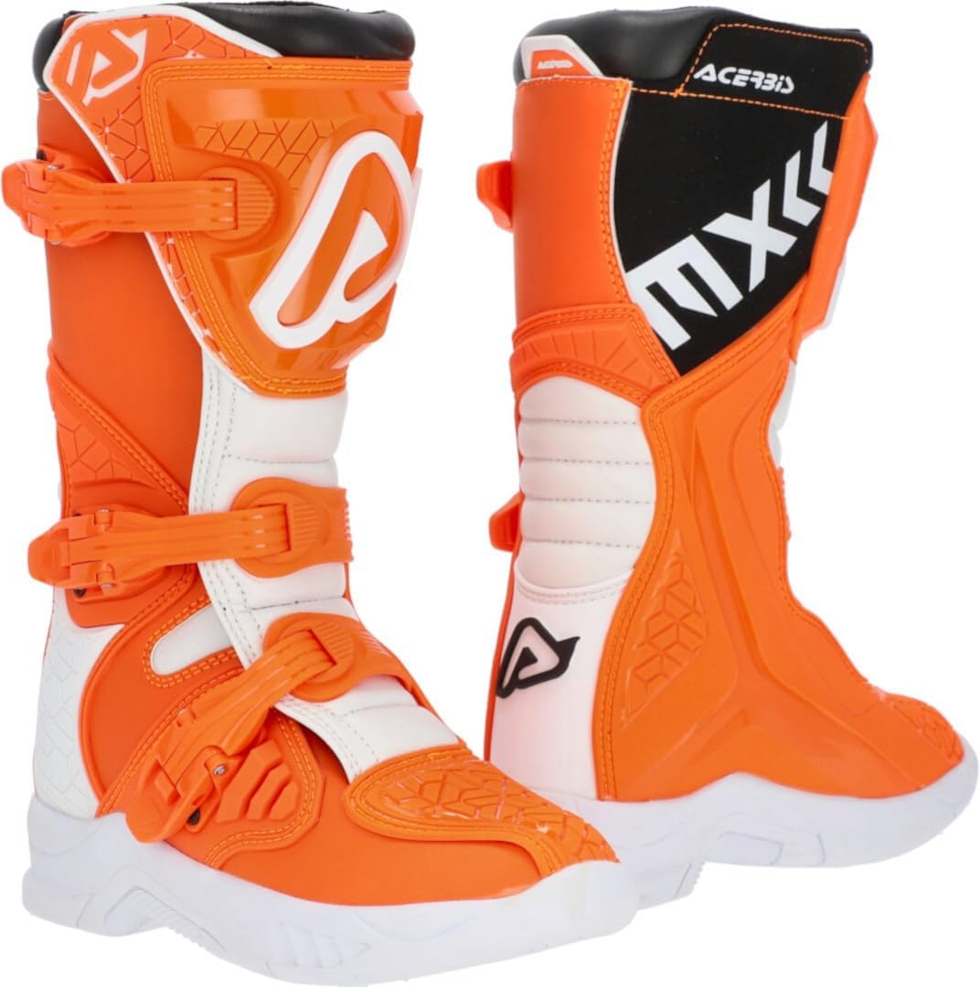 Acerbis Unisex Kinder X-Team Kid Stiefel 34 EU Orange Grau, 34 EU Orange Grau