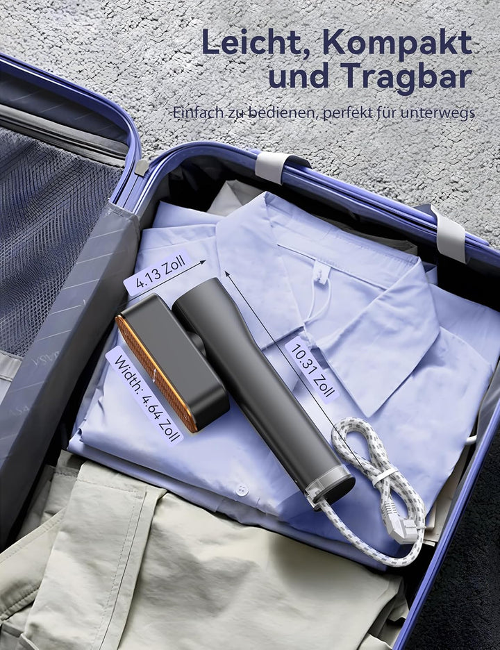 Sundu Dampfglätter, Steamer für Kleidung, 2-in-1 Reisebügeleisen Steam iron, 15s schnelles Aufheizen