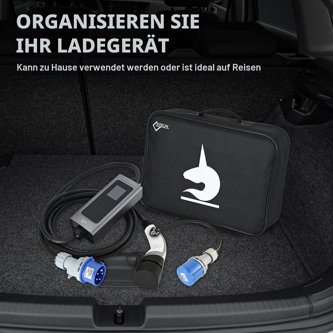 EVIEUN EV Ladekabel Typ 2 7,2 kW 1-Phasen 6-32 A 5M, EV-Ladegerät Ladekabel CEE auf Typ 2 mit Allen