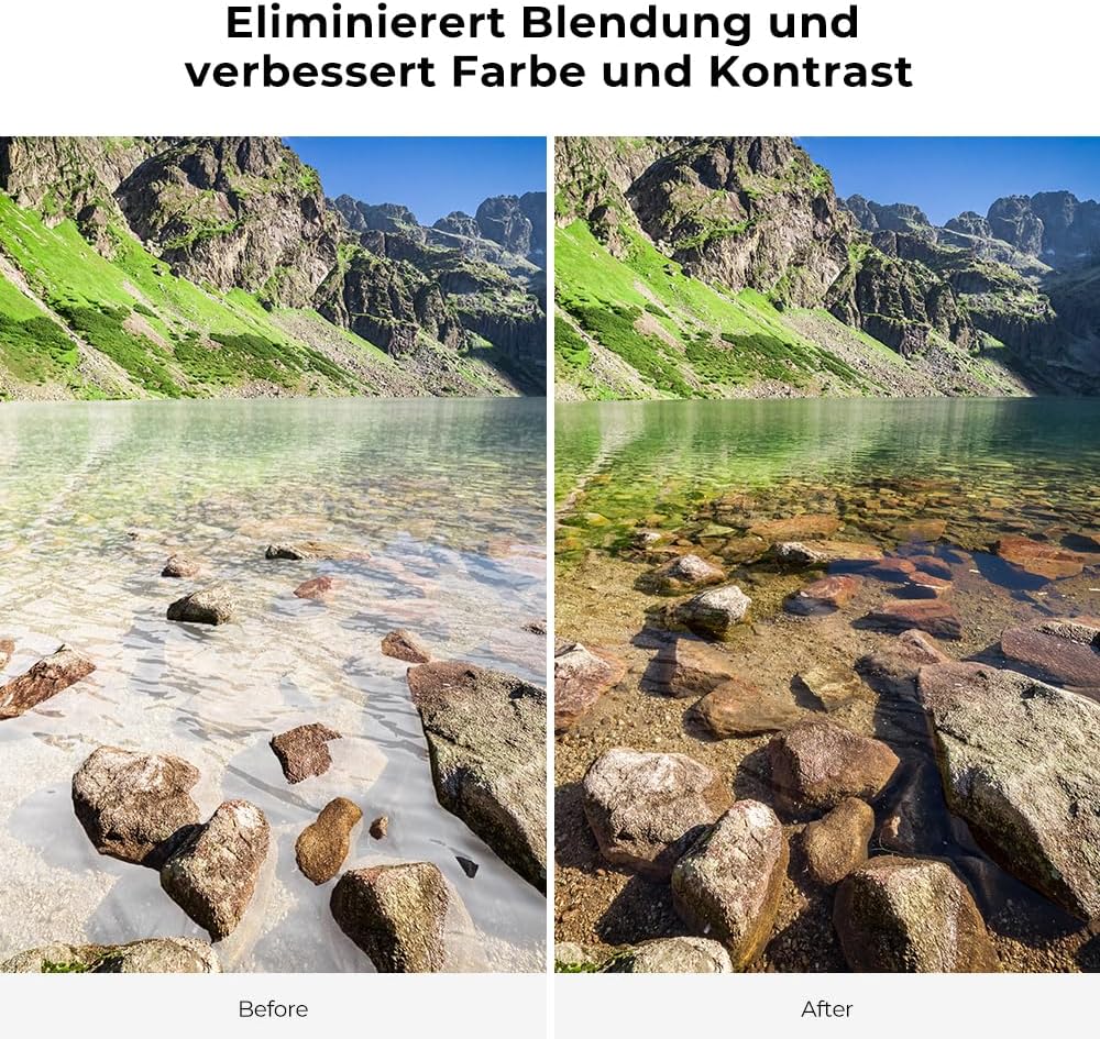 K&F Concept K-Serie Pro 39mm Slim Zirkularer Polfilter Polarisationsfilter CPL Filter Cirkular Polfi