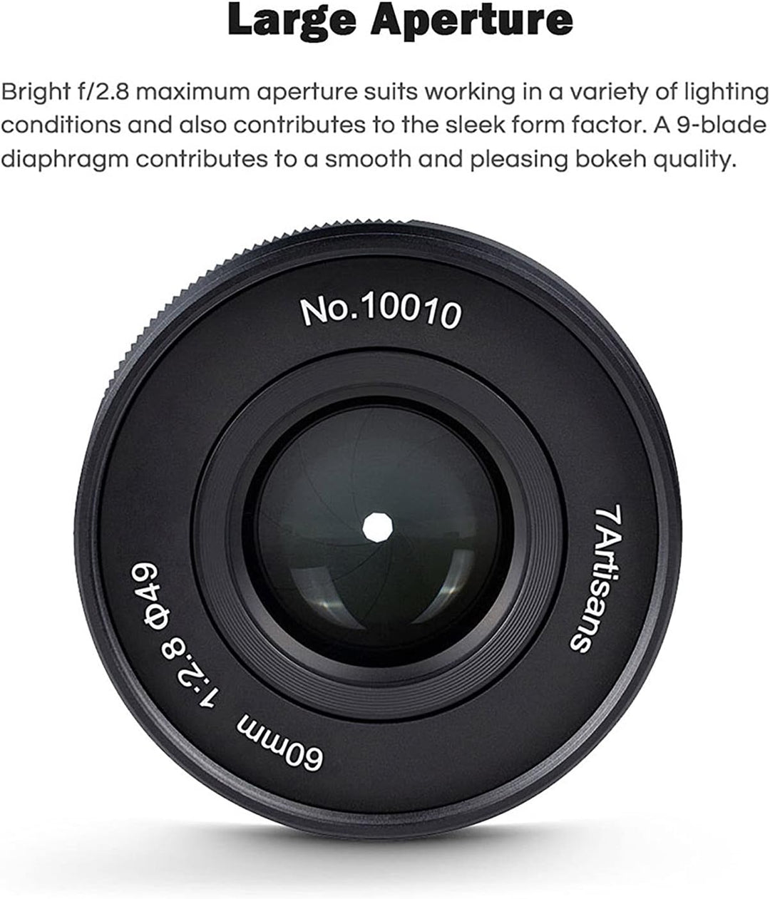 7artisans 60mm F2.8 II APS-C Format Makro-Objektiv, Kompatibel mit Sony E-Mount-Kameras Kameras Sony