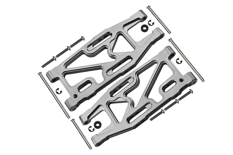 GPM HPI Bullet 3.0 Nitro & Bullet Flux Tuning Teile Aluminium Rear Suspension Arm - 1Pr Set Silver
