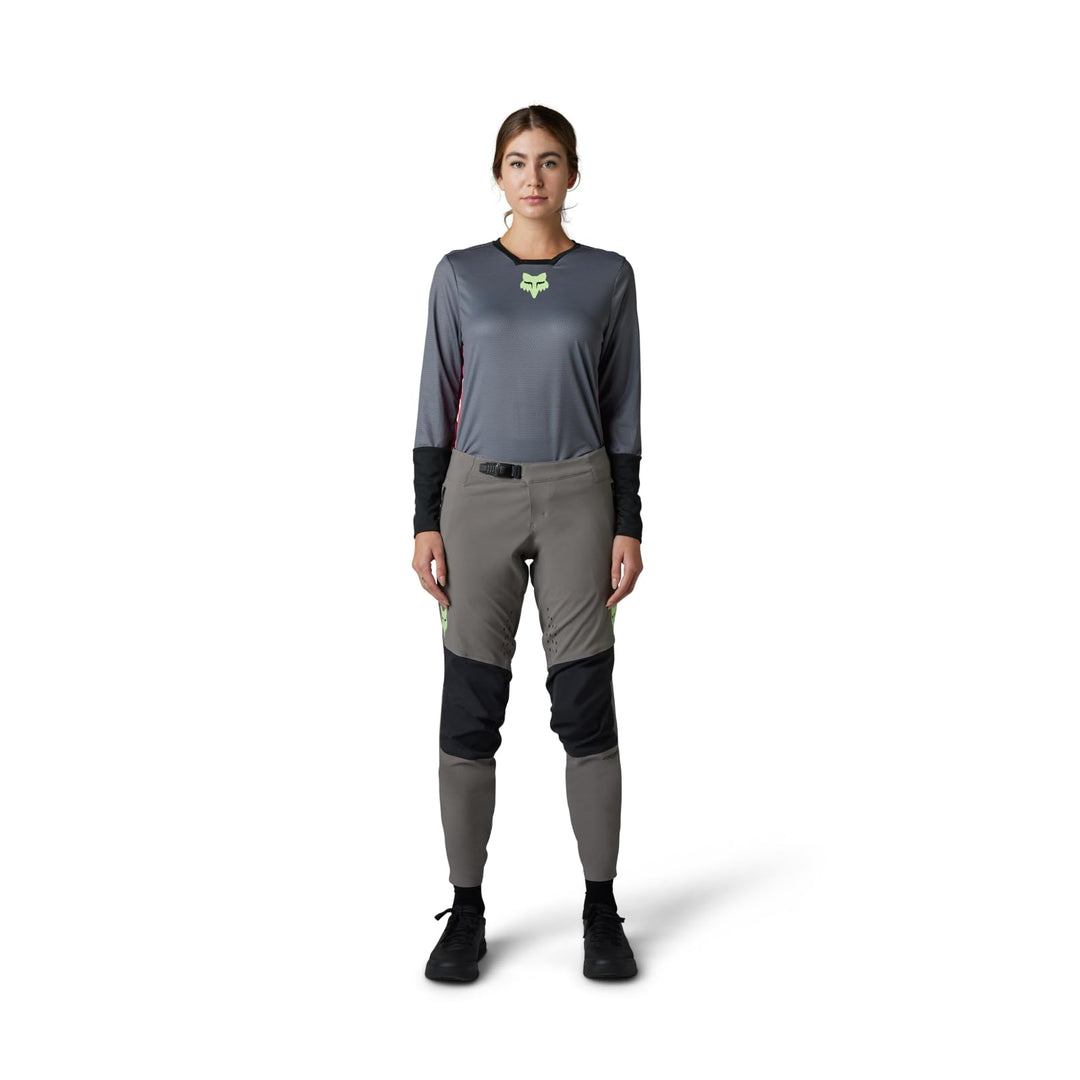 Fox Racing Womens Defend Race Jersey, Grau