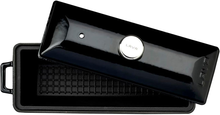 LAVA LVPEK826BLK LV P EK 826 BLK Kastenform – Terrinentopf, Gusseisen, 1.1 quarts, Schwarzer Obsidia