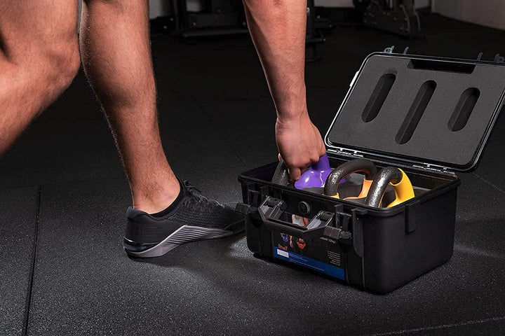 Kettlebell Set - Einsteiger Set 2kg-4kg-6kg im stabilen Hardcase Koffer - Fitness Training - Kettleb