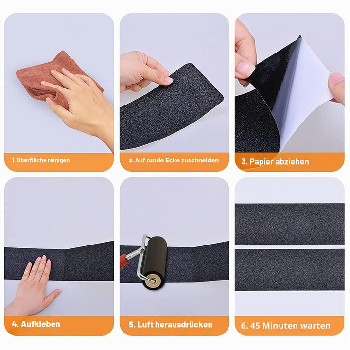 Antirutsch Klebeband, 5cm*18m Antirutsch Treppenstufen, Anti-Rutsch-Band Selbstklebend, für Drinnen/