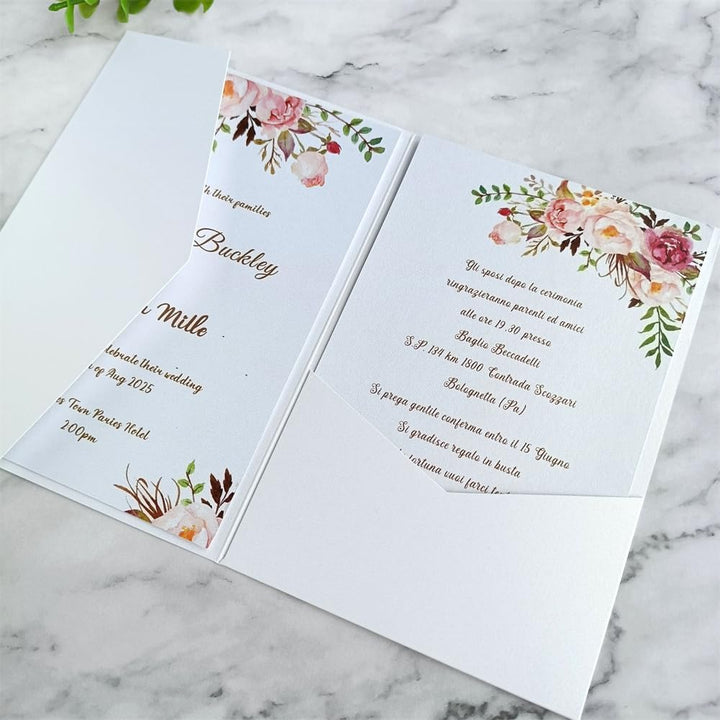 Weisse Briefumschläge für Hochzeitseinladungen aus schimmerndem Perlmuttpapier, 25 Stück (Perlweiss)