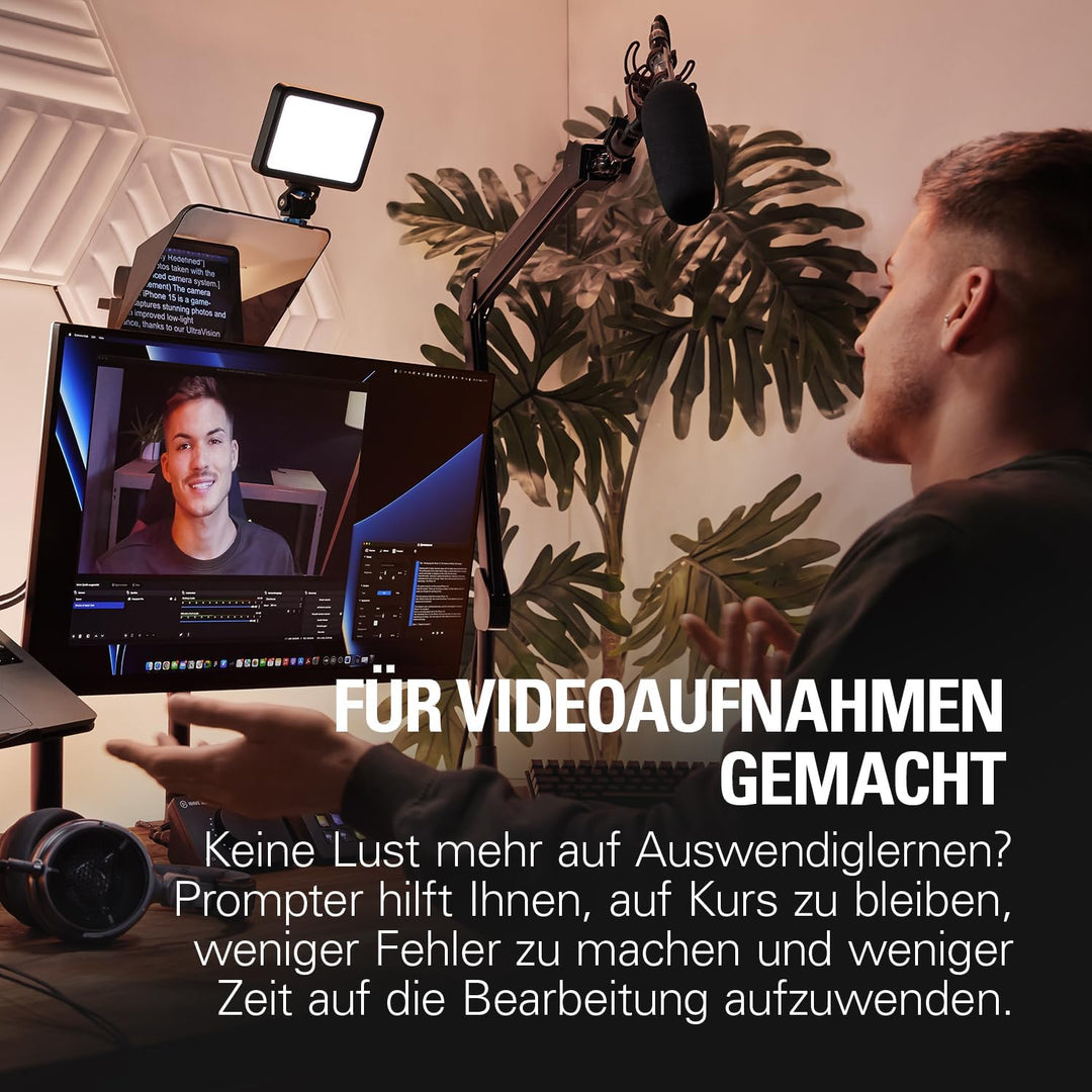 Elgato Prompter/Kamera-Set – Premium-Teleprompter mit Full HD-Webcam, HDR-fähig, perfekt für Streami