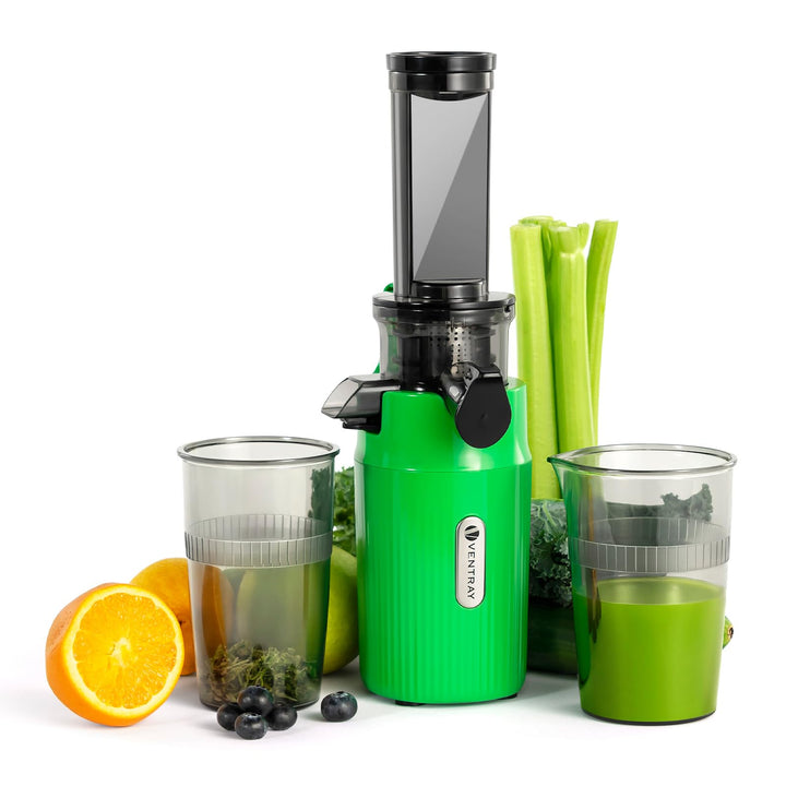 Ventray Ginnie Entsafter - Slow Juicer mit 60 U/min Niedriger Geschwindigkeit, Entsafter Gemüse und