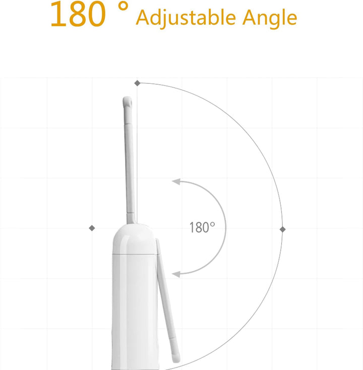 Po Dusche 140ml, IPX6 Wasserdichter Elektrischer Mobiles Reise Bidet Popodusche mit Düse 180-Grad-An