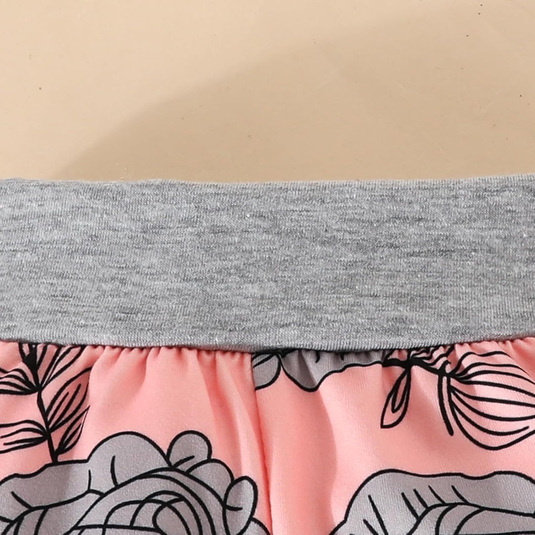 UUAISSO Neugeborenes Baby Mädchen Kleidung Papas Mädchen Langarm Strampler Tops Blumenhosen Sets Sti