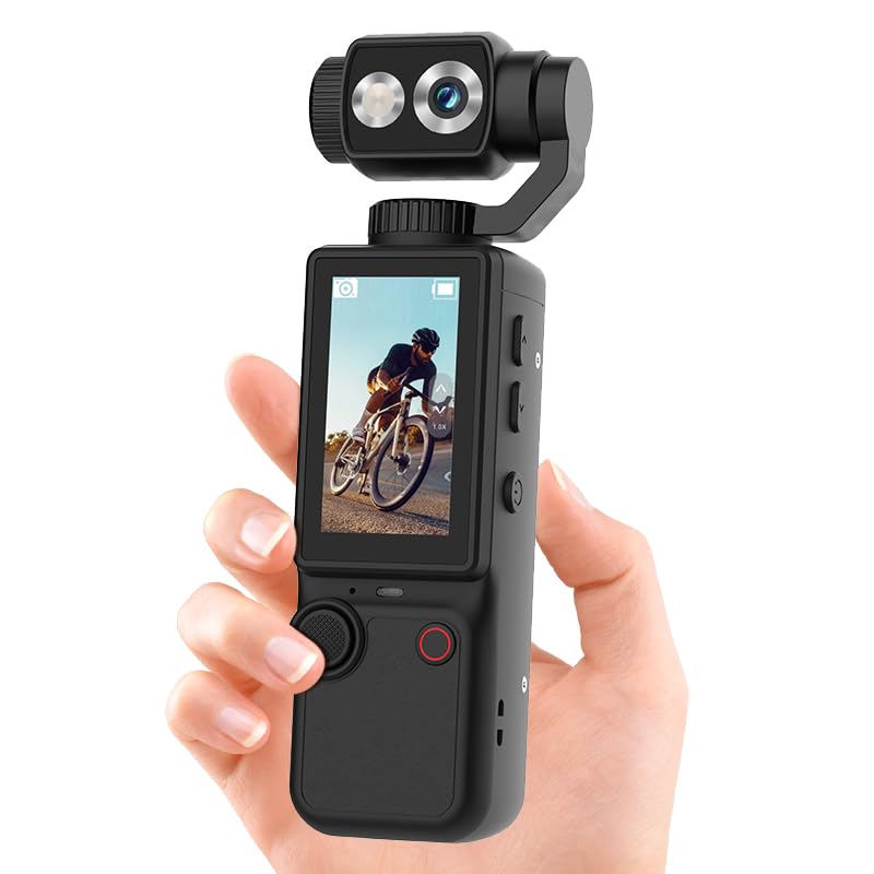 Q8 Tragbare Vlog-Kamera mit 180° schwenkbarem Objektiv, 4K Digitalkamera für Fotografie & Video, 2,0