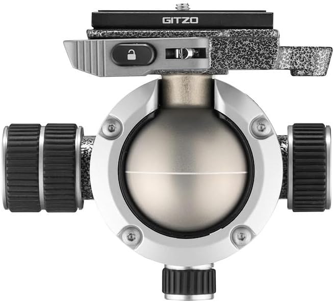 Gitzo Zentrischer Stativ-Kugelkopf der Serie 4, für DSLR- und SLR-Stative, Stativ mit Hebelverriegel