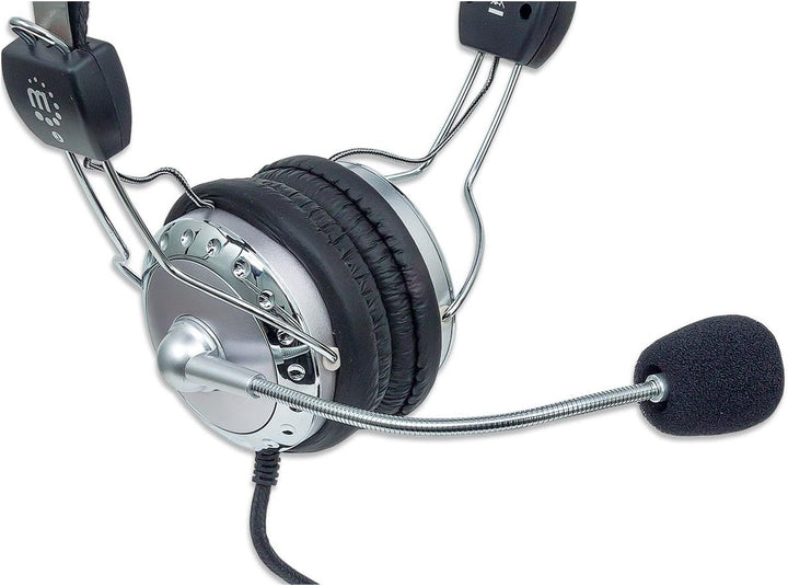 Manhattan Stereo Headset (Flexibles Mikrofon aus Edelstahl mit integrierter Lautstärkeregelung), 175