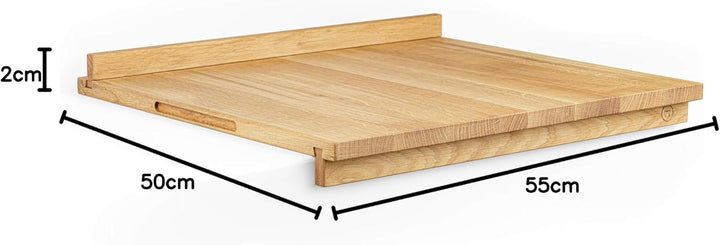 Anton Doll Holzmanufaktur, Backbrett mit Anschlagleisten Tante Berta ®, Naturprodukt 100%, handgefer