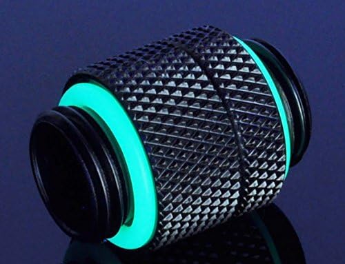 BitsPower Adapter gerade G1/4 Pouces AG auf G1/4 Pouces AG - drehbar, Schwarz