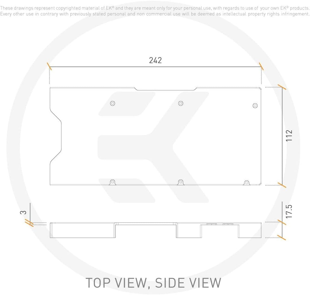 EK Water Blocks EK-Quantum Vector² RE RTX 3080/90 Backplate - silber