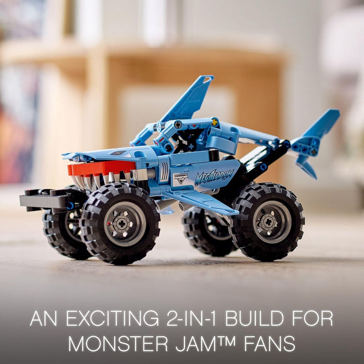 LEGO Technic Monster Jam Megalodon 42134 Model Building Kit; A 2-in-1 Build for Kids Who Love Monste