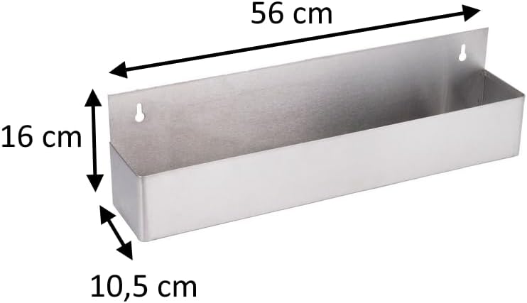 Speed Rack Flaschenregal Edelstahl Wand 56cm für 6 Flaschen Flaschenhalter Cocktails