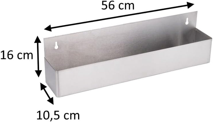 Speed Rack Flaschenregal Edelstahl Wand 56cm für 6 Flaschen Flaschenhalter Cocktails