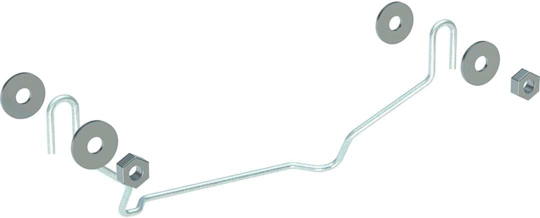 Geberit Befestigungselement für Halbsäulen von Waschtischen (1x Bügel, 2x Mutter, 4 Unterlegscheiben