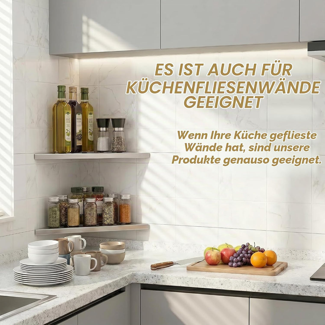 Duschablage Edelstahl Ecke 2 Stück, Eingelassen Dreieck Eckregal Bad, Rostfrei Dusche Eckregal mit S