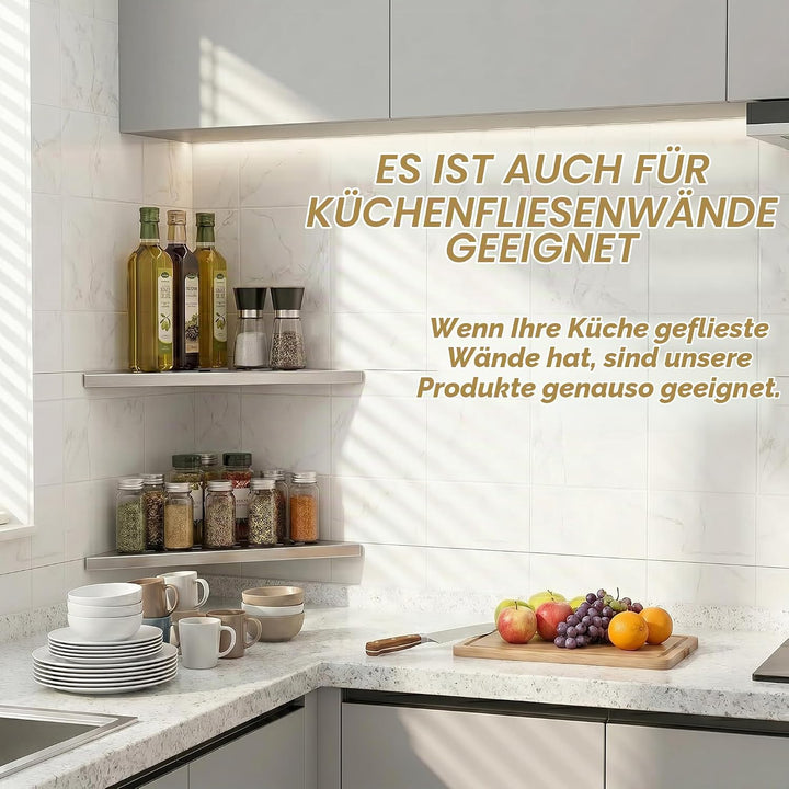 Duschablage Edelstahl Ecke 2 Stück, Eingelassen Dreieck Eckregal Bad, Rostfrei Dusche Eckregal mit S