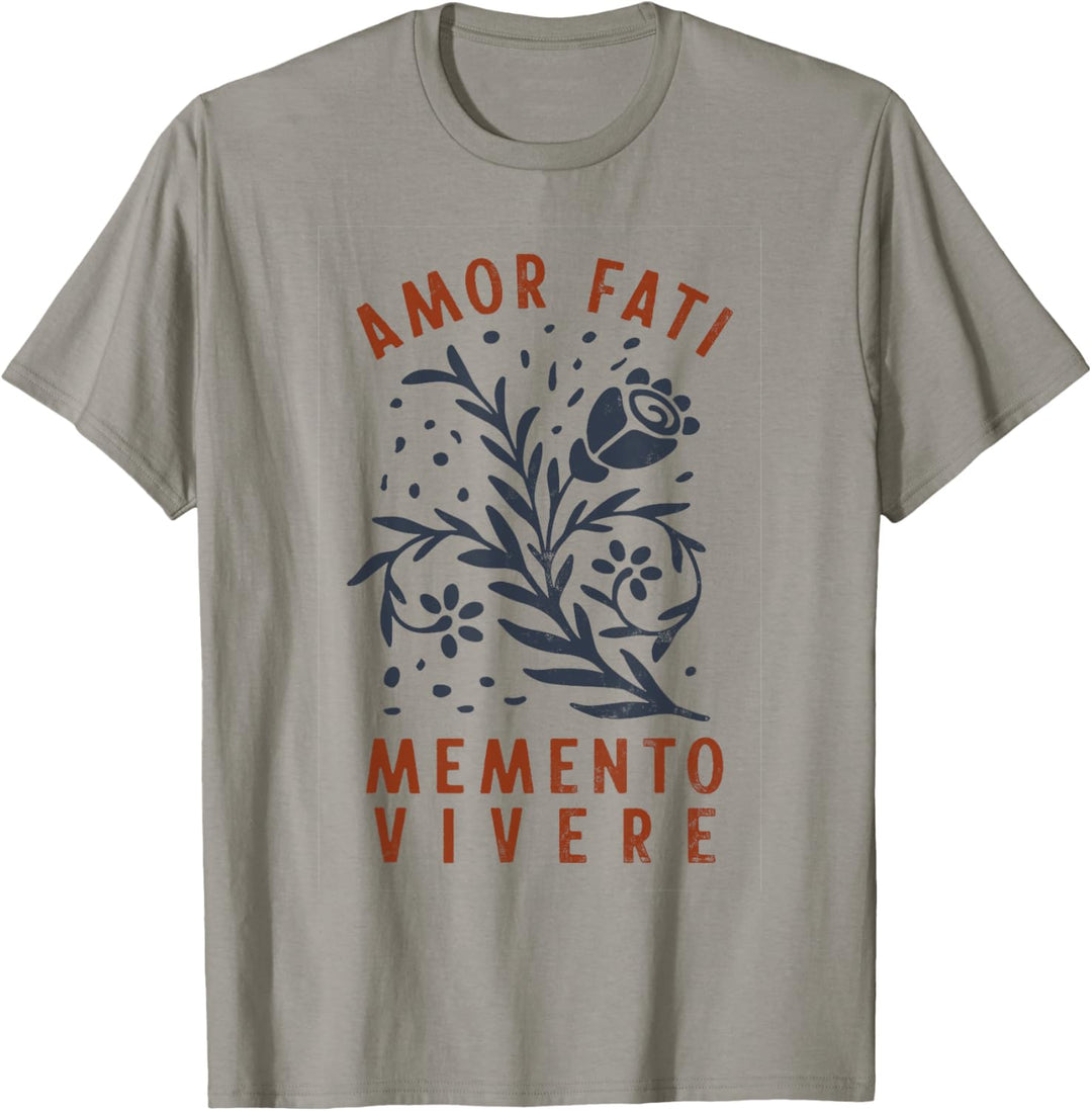 Stoisches Zitat | Amor Fati | Gebrannte Orange T-Shirt