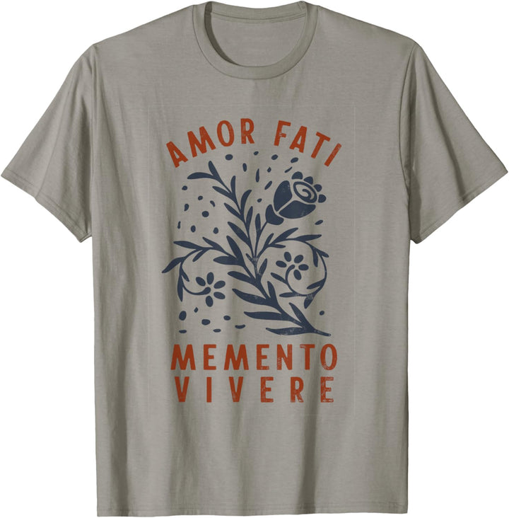 Stoisches Zitat | Amor Fati | Gebrannte Orange T-Shirt