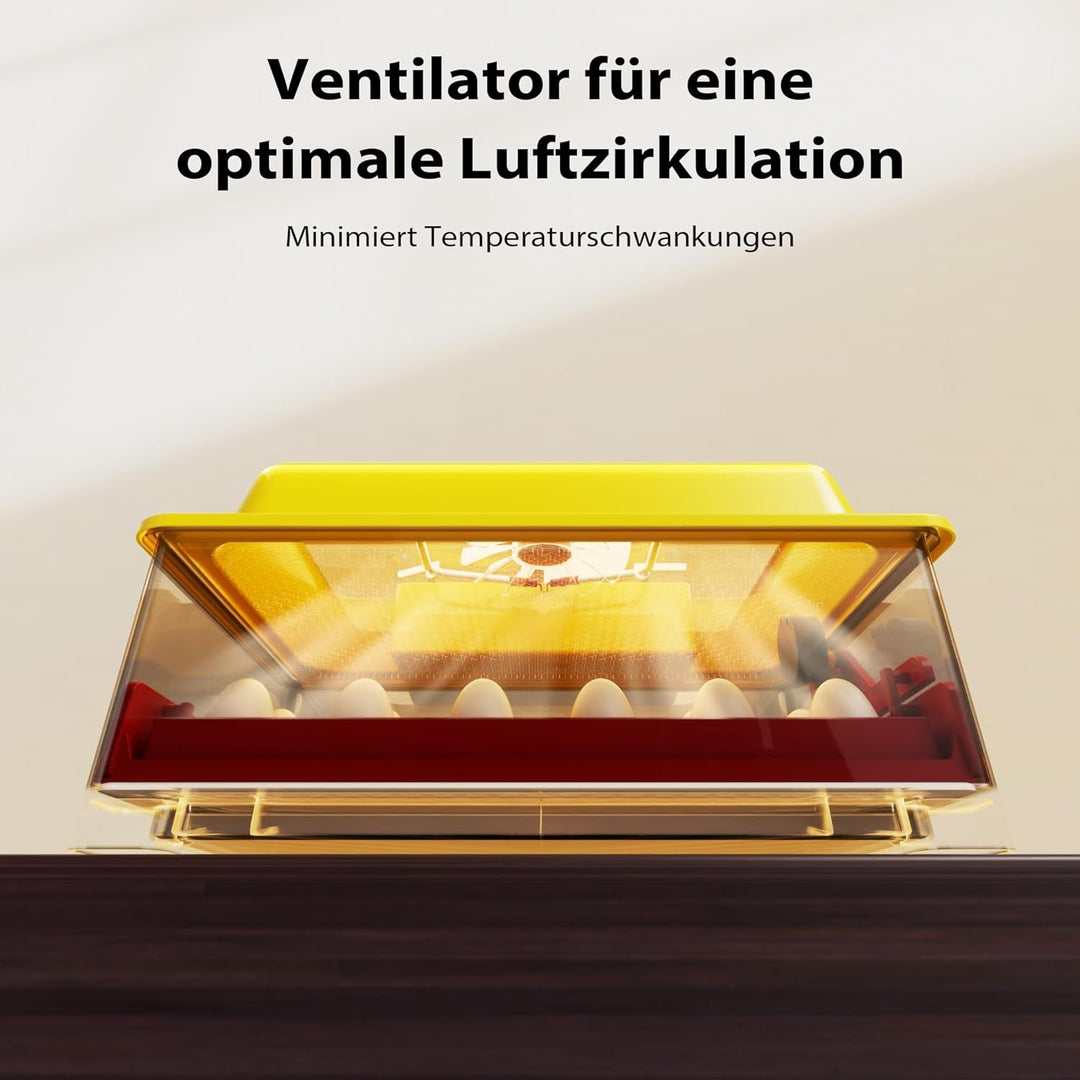 Vollautomatische Brutmaschine 24 Eier Brutapparat Flächenbrüter Brüter Inkubator