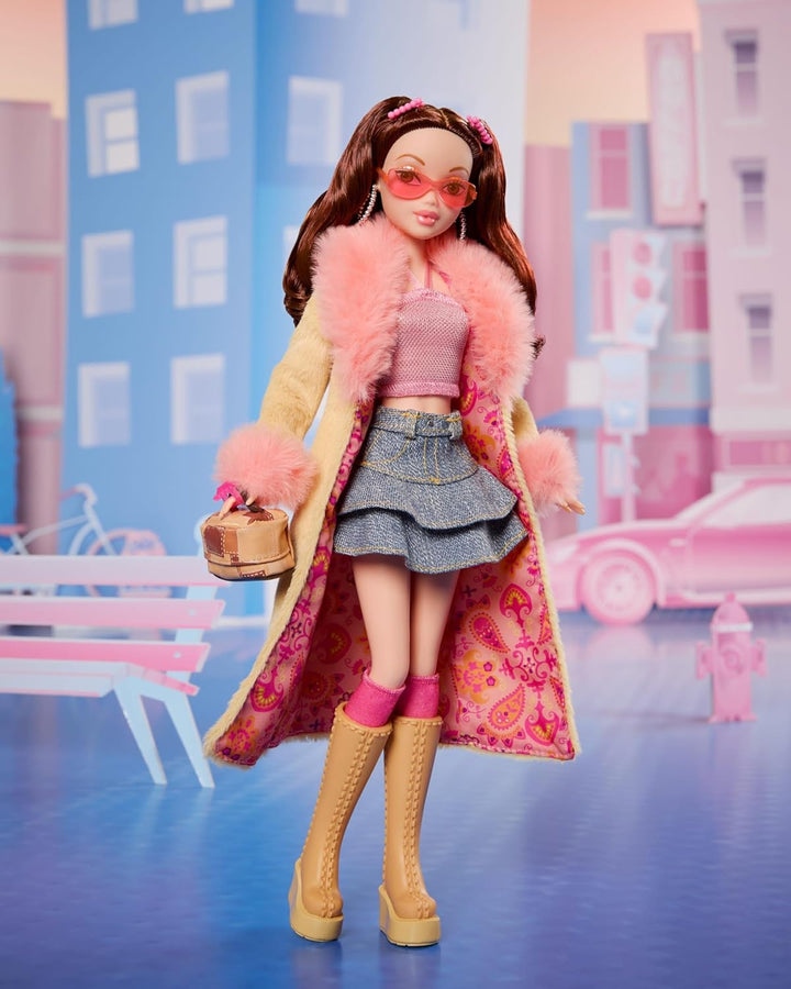 Barbie Signature My Scene Puppe und Accessoires, Chelsea im von der Jahrtausendwende inspirierten O