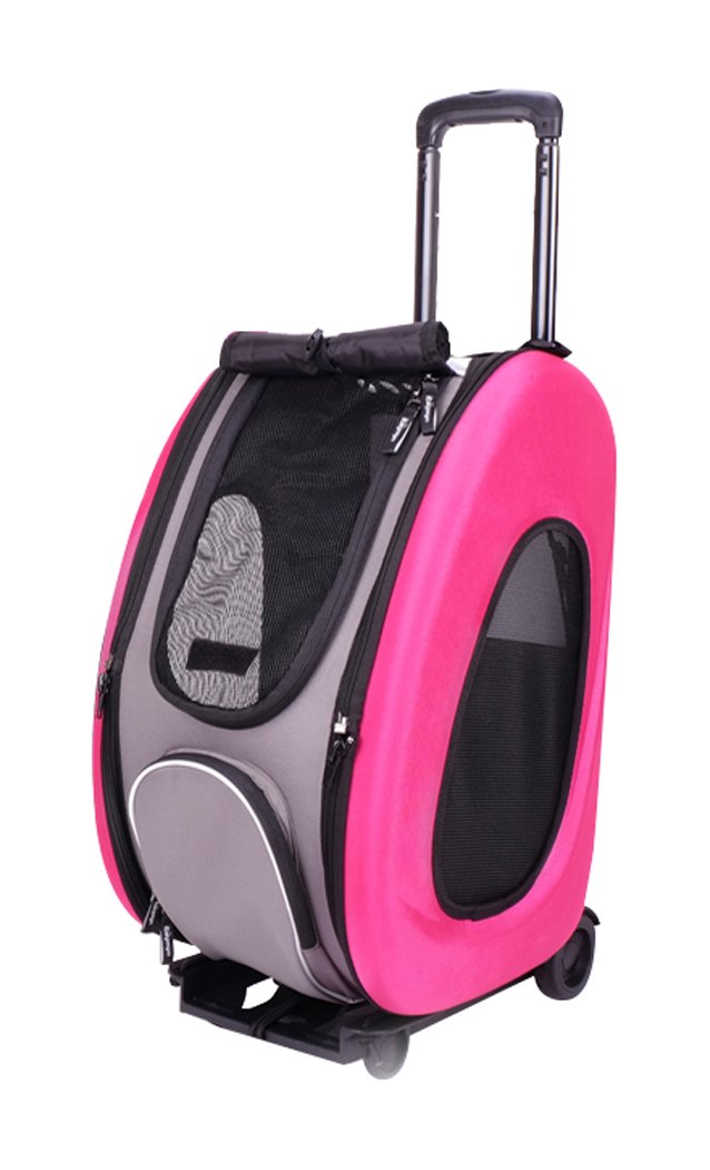 ibiyaya Multifunktions Pet Stroller Playstation, Rosa rose, rose